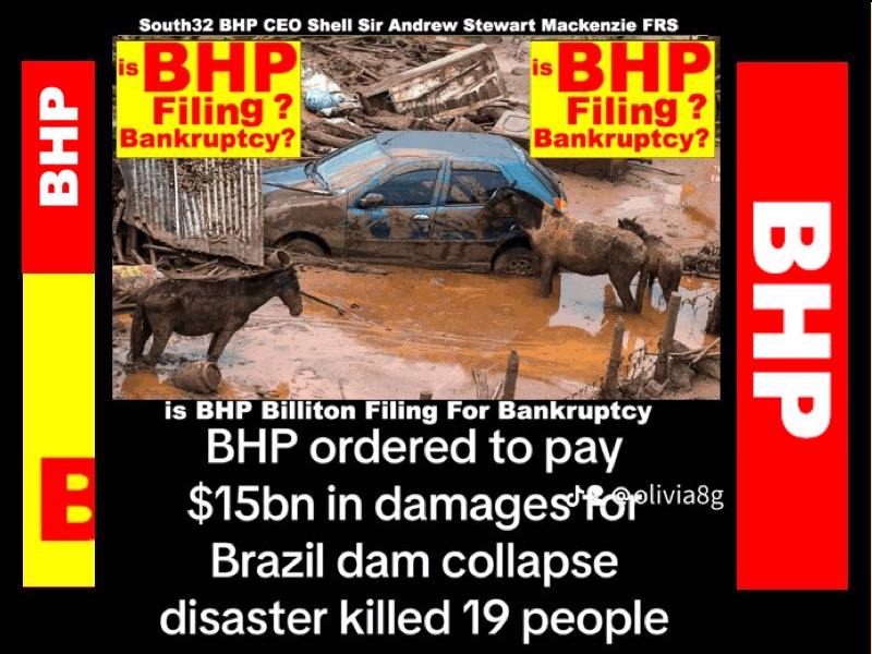BHP Filing Bankruptcy?
